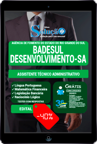 Apostila BADESUL 2022 PDF Assistente Administrativo