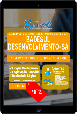 Apostila BADESUL 2022 PDF Download Concurso BADESUL 2022