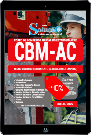 Apostila CBM AC 2022 PDF Download Aluno Soldado Combatente