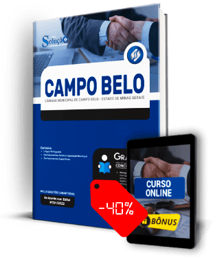 Apostila Câmara de Campo Belo MG 2022 PDF e Impressa
