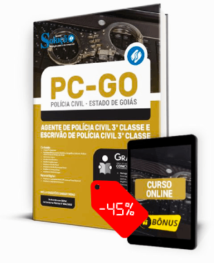 Apostila PC GO 2022 PDF e Impressa Concurso PC GO 2022 Agente e Escrivão