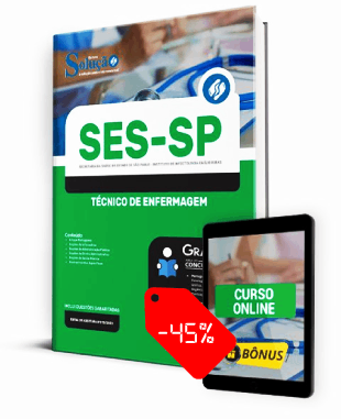 Apostila SES SP 2022 PDF e Impressa Técnico de Enfermagem