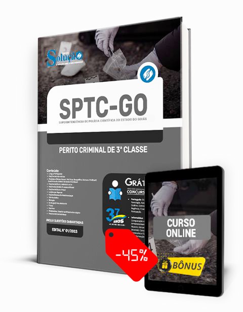 Apostila Concurso SPTC GO 2023 PDF Grátis Perito Criminal