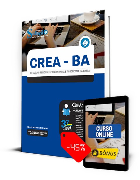Apostila Concurso CREA BA 2023 PDF Grátis Curso Online