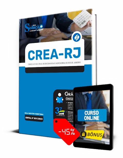 Apostila Concurso CREA RJ 2023 PDF Grátis Curso Online