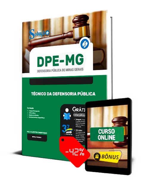 Apostila Concurso DPE MG 2023 PDF Grátis Técnico