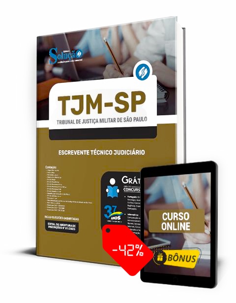 Apostila TJM SP 2023 PDF Grátis Escrevente Técnico Judiciário