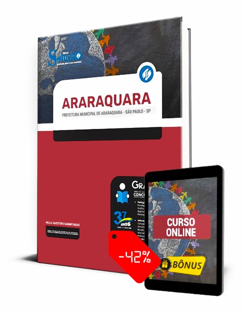 Apostila Prefeitura de Araraquara SP 2023 PDF e Impressa