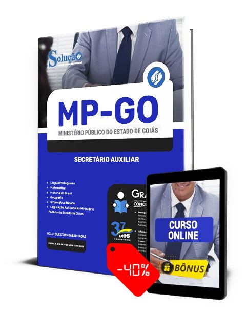 Apostila Concurso MP GO 2023 Secretário Auxiliar PDF Download e Impressa