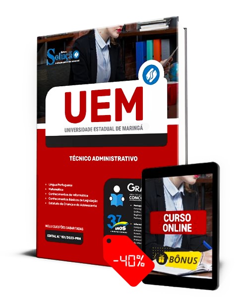 Apostila Concurso UEM 2023 PDF Download e Impressa