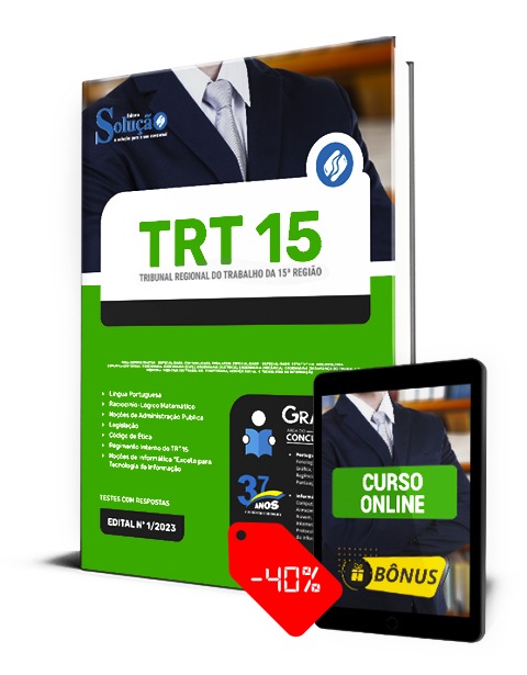 Apostila Concurso TRT 15 2023 PDF Download e Impressa