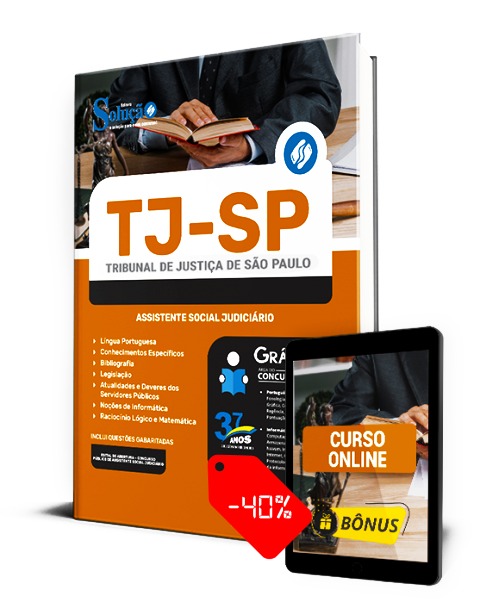 Apostila TJ SP 2023 PDF Impressa Assistente Social Judiciário