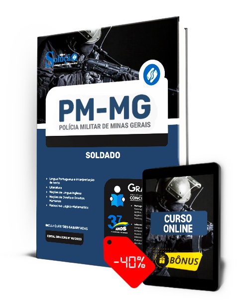Apostila PM MG 2023 PDF e Impressa Concurso PM MG 2024