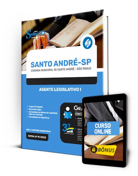 Apostila Concurso Câmara de Santo André SP 2024 PDF e Impressa