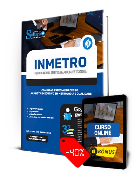 Apostila Concurso INMETRO 2023 PDF Download e Impressa