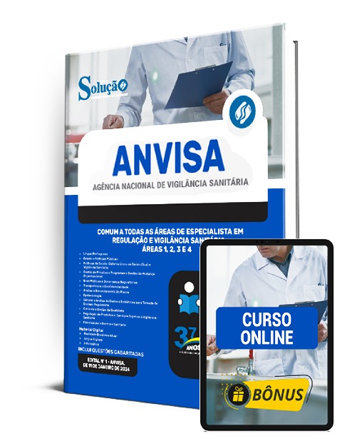Apostila Concurso ANVISA 2024 PDF Download e Impressa