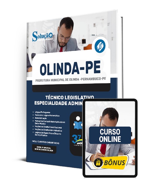 Apostila Concurso Câmara de Olinda 2024 PDF e Impressa