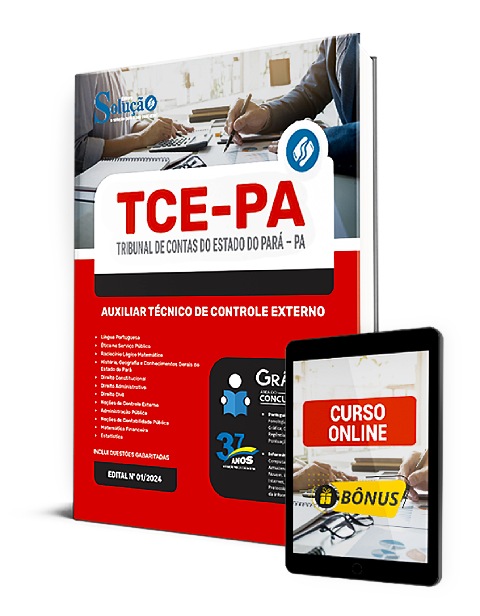 Apostila Concurso TCE PA 2024 PDF Grátis Curso Online