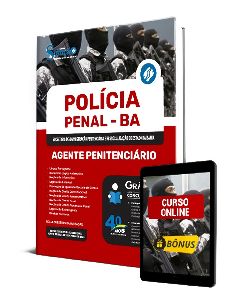 Apostila Concurso Polícia Penal BA 2024 PDF Grátis Curso Online